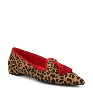 The Starfinch 15 Tassel - Leopardprint Haircalf